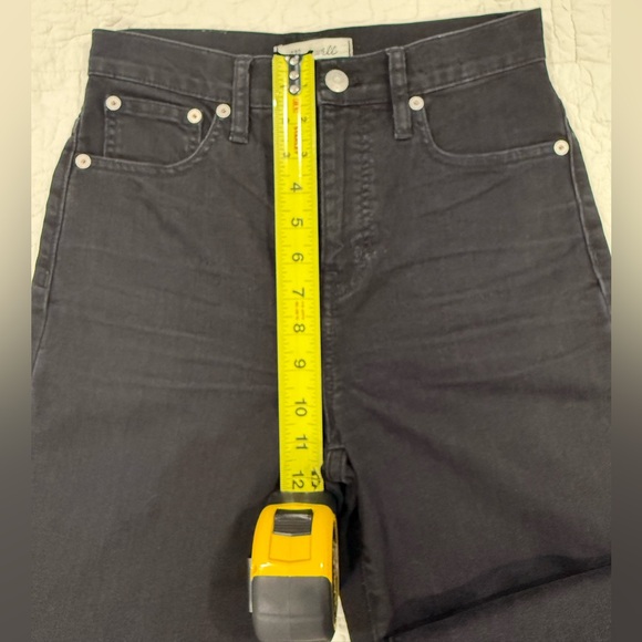 Madewell Women's, slim wide-leg crop Jeans Black size 26 - Picture 5 of 14